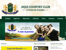 Tablet Screenshot of jiquicountryclub.com.br